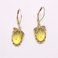 1 Pair Casual Ethnic Style Oval Dragonfly Plating Inlay Alloy Crystal Drop Earrings main image 3