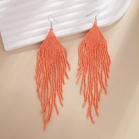 1 Pair Vacation Solid Color Glass Drop Earrings main image 4