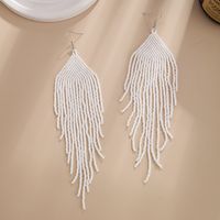 1 Pair Vacation Solid Color Glass Drop Earrings sku image 2