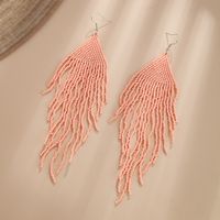 1 Pair Vacation Solid Color Glass Drop Earrings sku image 5
