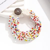 Wholesale Jewelry Bohemian Geometric Glass Knitting Bracelets main image 3