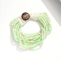 Wholesale Jewelry Bohemian Geometric Glass Knitting Bracelets sku image 2