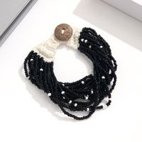 Wholesale Jewelry Bohemian Geometric Glass Knitting Bracelets sku image 7