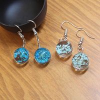 1 Pair Ig Style Casual Flower Glass Glass Drop Earrings main image 2