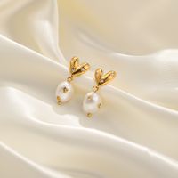 1 Pair Simple Style Heart Shape Flower Plating Inlay Copper Crystal Zircon 18k Gold Plated Drop Earrings main image 4