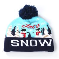 Unisex Classic Style Deer Pom Poms Eaveless Wool Cap sku image 4