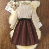 Preppy Style Streetwear Solid Color Polyester Girls Dresses main image 4