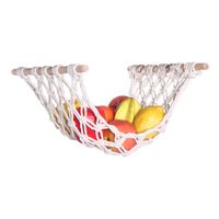 Cross-border Home Kitchen Fruit Basket Bohemia Decorative Fruit Net Bag Simple Nordic Style Woven Vegetable And Fruit Net Bag sku image 1