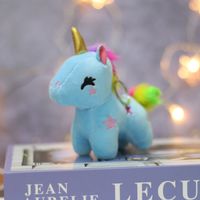Cute Star Unicorn Plush Bag Pendant Keychain main image 4
