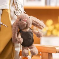 Cute Rabbit Pp Cotton Plush Women's Bag Pendant Keychain main image 2