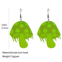 1 Pair Simple Style Mushroom Arylic Iron Ear Hook main image 3