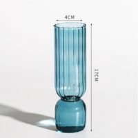 Creative Glass Bubble Vase Artistic Colorful Transparent And Cute Decoration B & B Living Room Table Decoration sku image 9