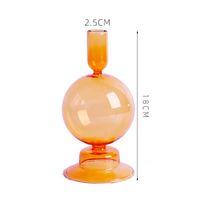 Creative Simple Glass Candlestick Vase Crafts Living Room And B & B Table Decoration Dried Flower Arrangement sku image 5