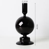 Creative Simple Glass Candlestick Vase Crafts Living Room And B & B Table Decoration Dried Flower Arrangement sku image 8