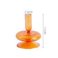 Creative Simple Glass Candlestick Vase Crafts Living Room And B & B Table Decoration Dried Flower Arrangement sku image 2