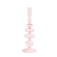 Creative Simple Glass Candlestick Vase Crafts Living Room And B & B Table Decoration Dried Flower Arrangement main image 3
