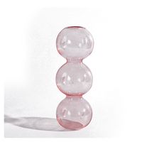 Creative Glass Bubble Vase Artistic Colorful Transparent And Cute Decoration B & B Living Room Table Decoration sku image 5