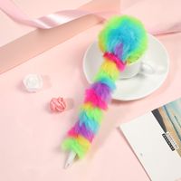 Sweet And Cute Multi-color Plush Ball Gel Pen sku image 7