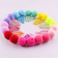 Simple Style Solid Color Plush Hair Clip main image 2