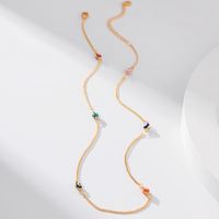 Ethnic Style Devil's Eye Copper 18k Gold Plated Necklace In Bulk main image 4
