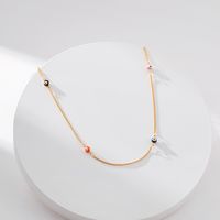 Ethnic Style Devil's Eye Copper 18k Gold Plated Necklace In Bulk main image 3