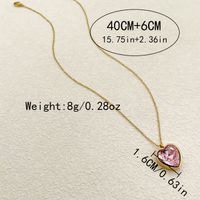 304 Stainless Steel 14K Gold Plated Vintage Style Luxurious Plating Inlay Heart Shape Zircon main image 2