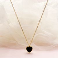 304 Stainless Steel 14K Gold Plated Vintage Style Luxurious Plating Inlay Heart Shape Zircon sku image 1