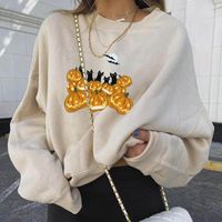 Women's Hoodie Long Sleeve Hoodies & Sweatshirts Washed Casual Simple Style Classic Style Cartoon Simple Solid Color main image 3