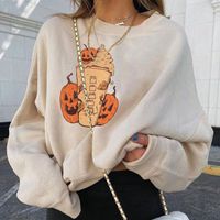 Women's Hoodie Long Sleeve Hoodies & Sweatshirts Washed Casual Simple Style Classic Style Cartoon Simple Solid Color main image 5