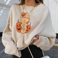 Women's Hoodie Long Sleeve Hoodies & Sweatshirts Washed Casual Simple Style Classic Style Cartoon Simple Solid Color main image 4