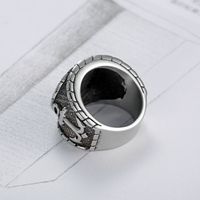 Punk Anchor 304 Stainless Steel Men'S Wide Band Rings main image 3