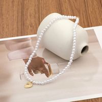 Elegant Heart Shape Artificial Pearl Alloy Beaded Women's Necklace main image 3
