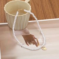 Elegant Heart Shape Artificial Pearl Alloy Beaded Women's Necklace main image 9