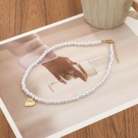 Elegant Heart Shape Artificial Pearl Alloy Beaded Women's Necklace main image 6