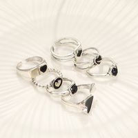 Wholesale Jewelry Hip-hop Cool Style Heart Shape Alloy Enamel Plating Rings main image 3