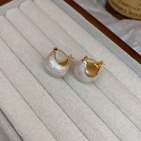 1 Pair Retro Ball Enamel Plating Copper Hoop Earrings sku image 2