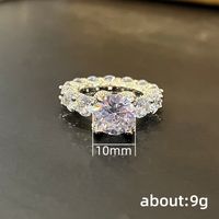 Simple Style Solid Color Copper Inlay Zircon Rings main image 3