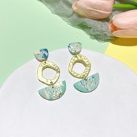 1 Pair Original Design Geometric Handmade Soft Clay Drop Earrings sku image 6