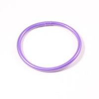 Simple Style Round Solid Color Silica Gel Women's Buddhist Bangle sku image 1