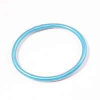 Simple Style Round Solid Color Silica Gel Women's Buddhist Bangle sku image 22