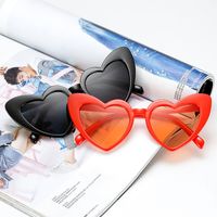 Sweet Heart Shape Ac Special-shaped Mirror Clips Women's Sunglasses main image 3