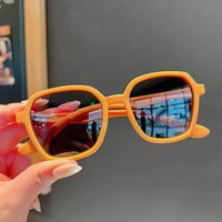 Cute Sweet Solid Color Ac Square Clips Kids Sunglasses sku image 1