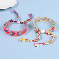 Bohemian Color Block Rope Knitting Tassel Unisex Bracelets main image 3