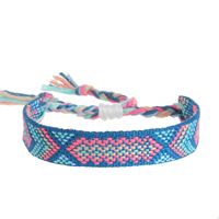 Bohemian Color Block Rope Knitting Tassel Unisex Bracelets sku image 5
