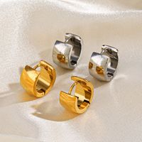 1 Pair Streetwear Geometric Plating 304 Stainless Steel 18K Gold Plated Earrings main image 1