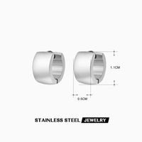 1 Pair Streetwear Geometric Plating 304 Stainless Steel 18K Gold Plated Earrings sku image 1