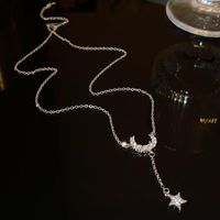 Elegant Sweet Heart Shape Bow Knot Copper Inlay Zircon Pendant Necklace sku image 3