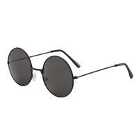Retro Cool Style Colorful Pc Round Frame Clips Men's Sunglasses main image 3