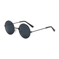Retro Cool Style Colorful Pc Round Frame Clips Men's Sunglasses sku image 1