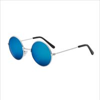 Retro Cool Style Colorful Pc Round Frame Clips Men's Sunglasses sku image 11